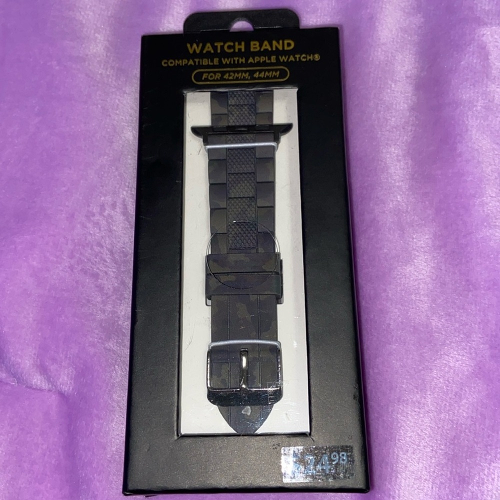 Watch band 42MM and 44MM compatible with Apple Watches Dark camouflage print